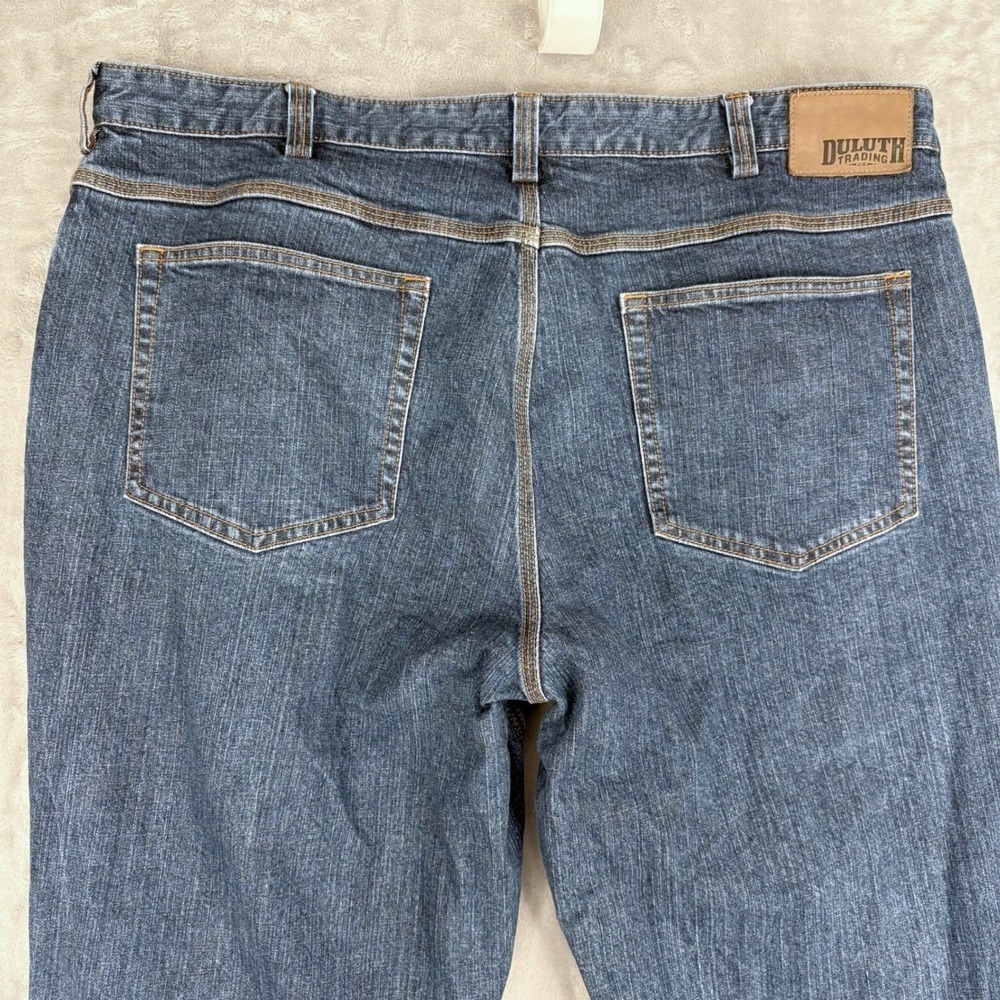Duluth Trading Men's Flex Ballroom‎ Jeans 42x32 (Fits 41x31) Straight Dark Wash